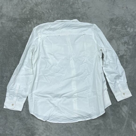 Eddie Bauer Mountain Ripstop Long-Sleeve White Shirt Large Classic Fit d0564 - Picture 8 of 9